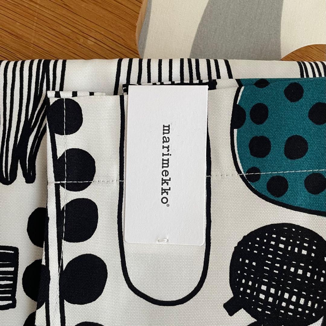 新品 marimekko プータルフリンパルハート エプロン グリーン