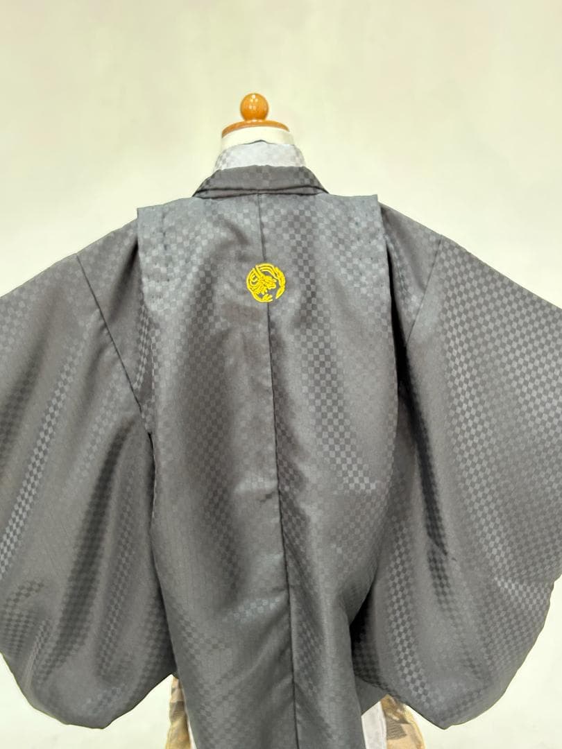 七五三５歳 羽織・羽織紐・着物・長襦袢・袴・帯・懐剣・ 肩上げ済み