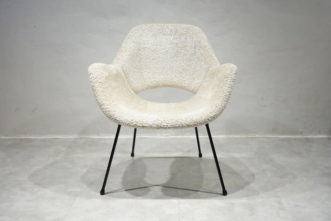 フランス　ビンテージ　アームチェア　60s’ 1人掛け椅子　アイアン