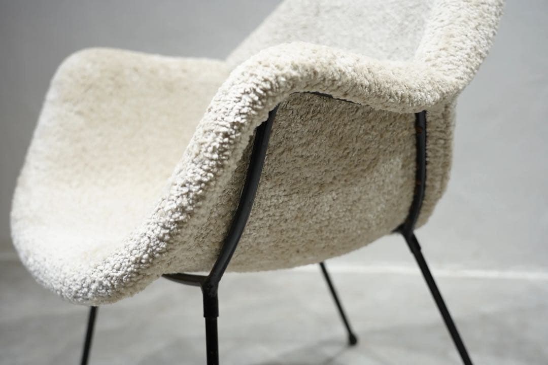 フランス　ビンテージ　アームチェア　60s’ 1人掛け椅子　アイアン