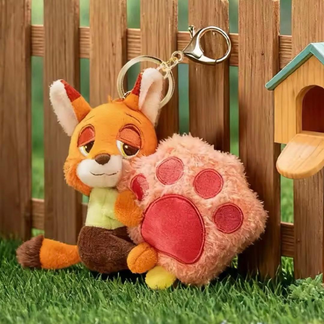 ズートピア ニック・ワイルド 肉球キャンディぬいぐるみ キーホルダー