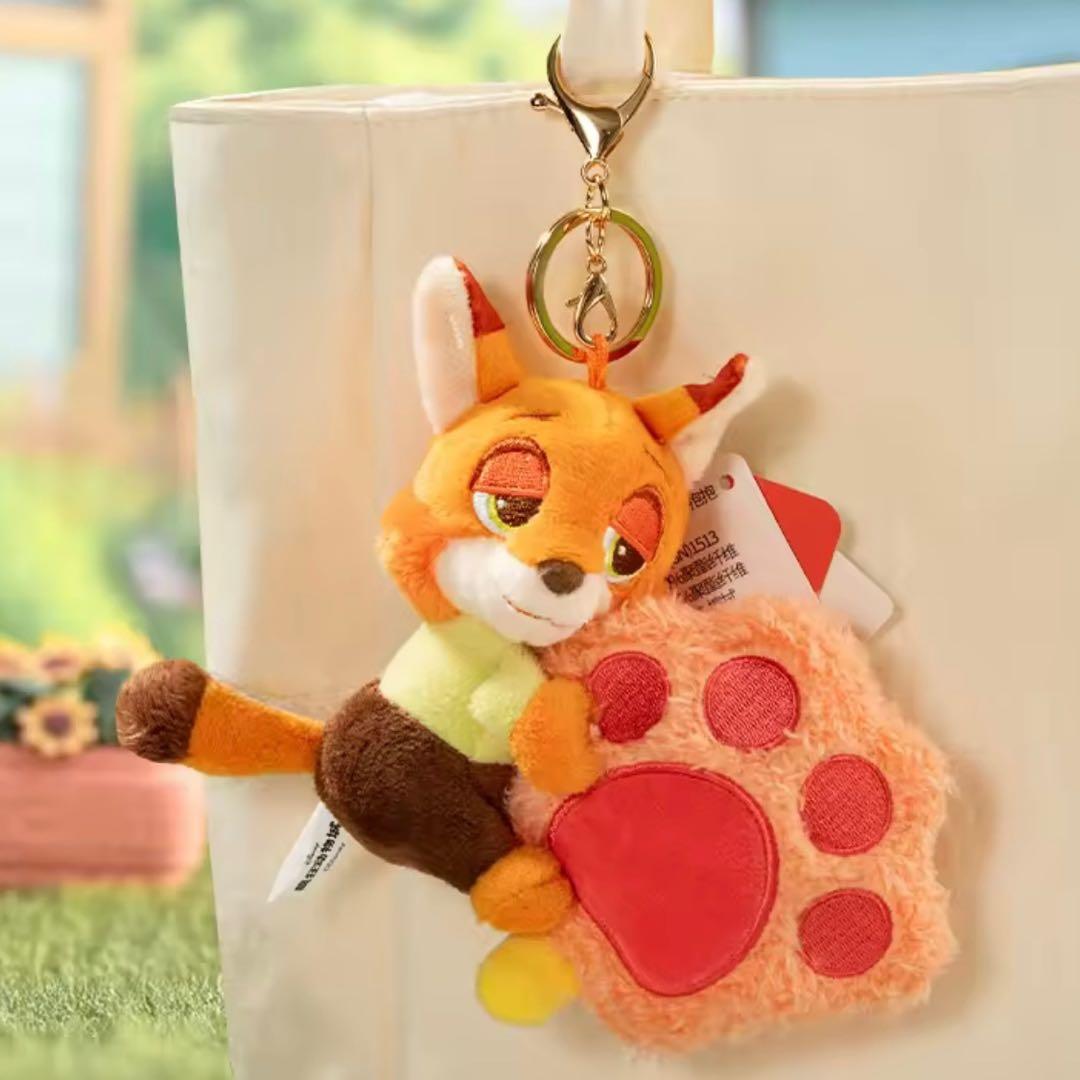 ズートピア ニック・ワイルド 肉球キャンディぬいぐるみ キーホルダー