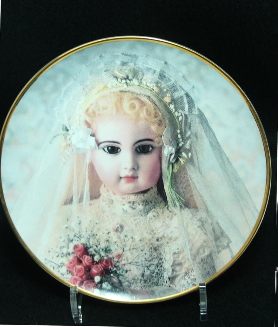 4枚まとめて☆アンティーク ビスクドール プレート ◎高品質