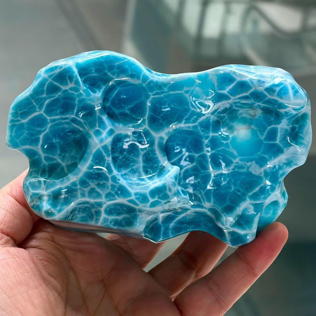 天然無処理　ラリマー ルース 原石 436.7g