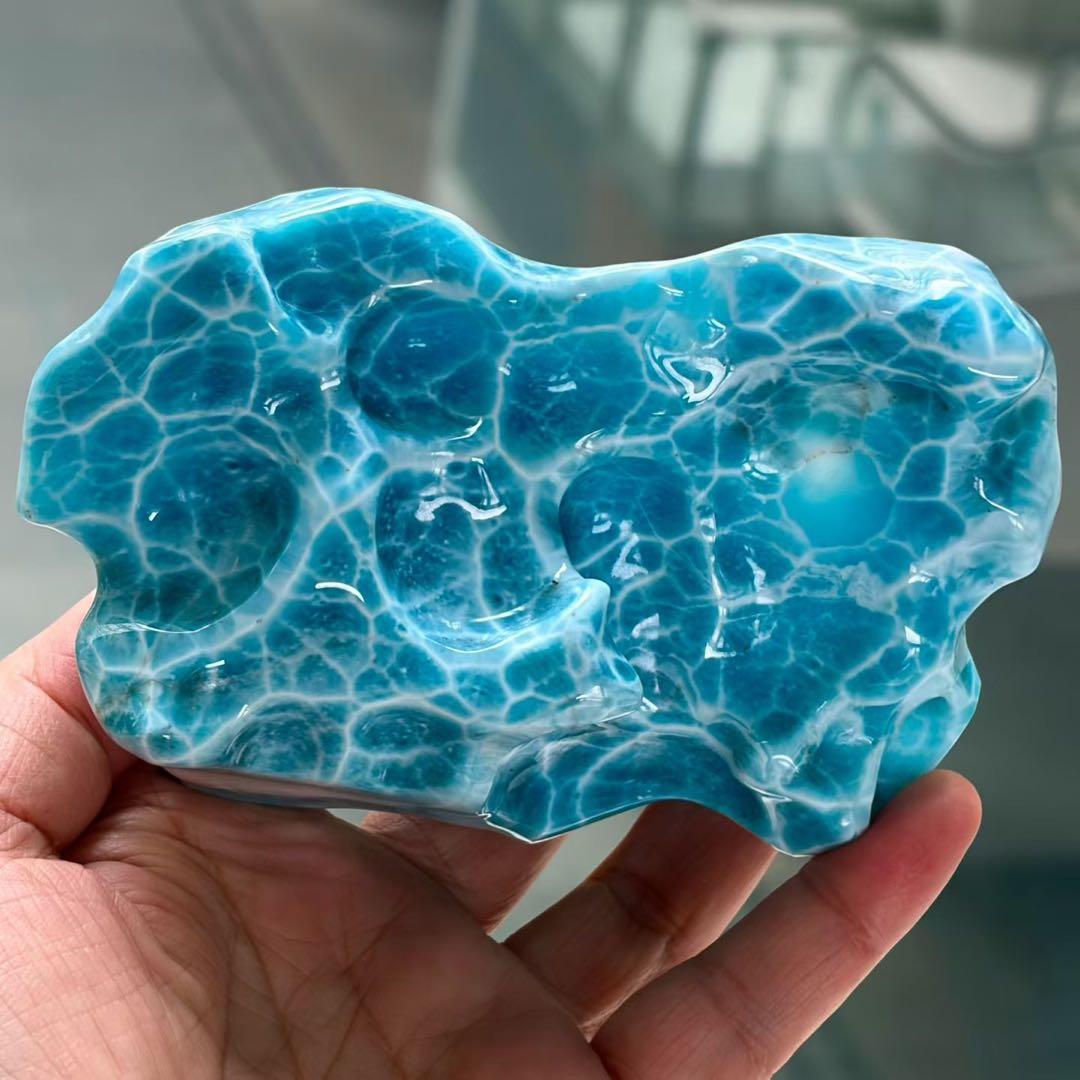 天然無処理　ラリマー ルース 原石 436.7g