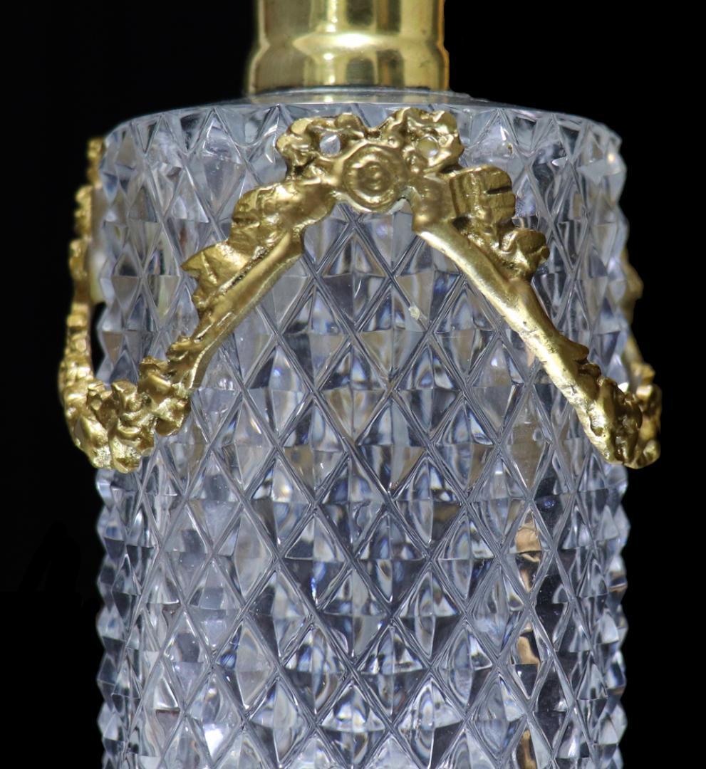 オールド・バカラ 珍品 ブロンズ装飾 ディアマンビゾー バルブ式アトマイザー