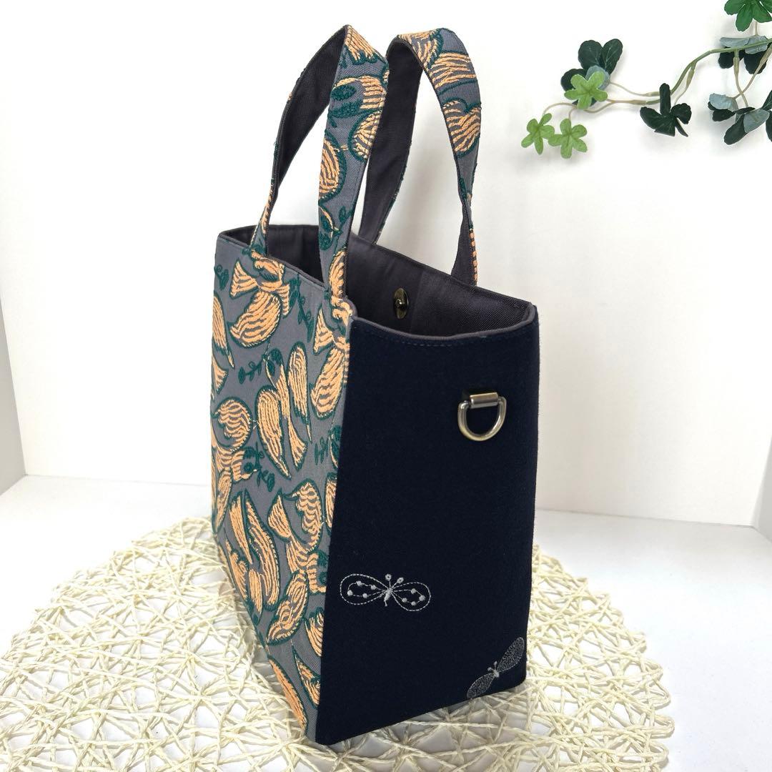 《SALE》ミナペルホネンサイドdopトートバッグ　ハンドメイド