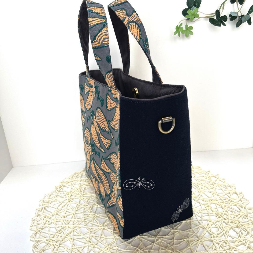 《SALE》ミナペルホネンサイドdopトートバッグ　ハンドメイド