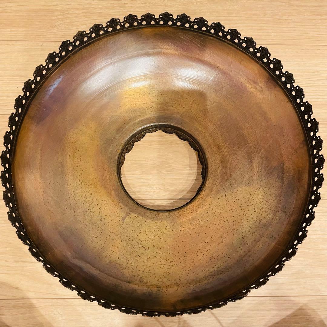 アンティーク 吊り下げランプ アイアン照明 レトロガラスペンダントランプ灯 電傘