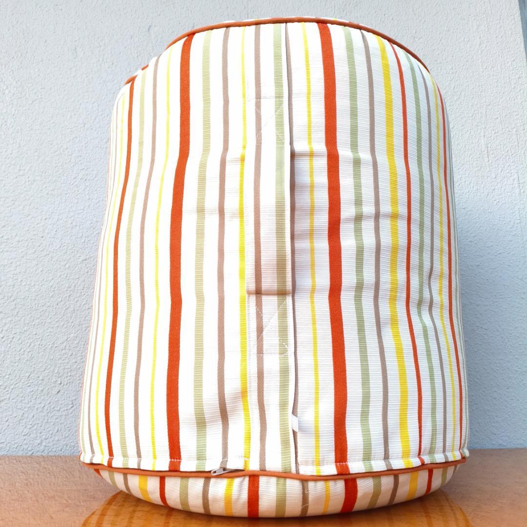 特注品 川島織物 セルコン vita ボーダー 俵型 ビーズクッション