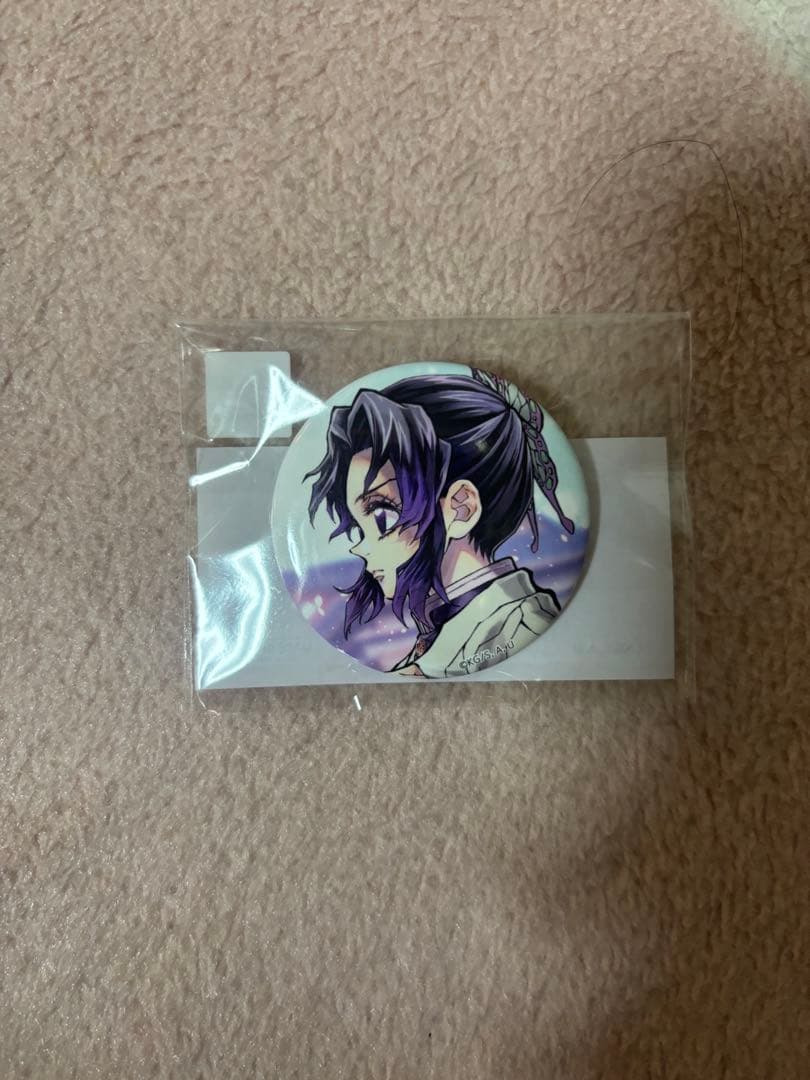 鬼滅の刃】 繋ぐ「しのぶとカナエ」くじ F賞 胡蝶しのぶ缶バッジ 44mm