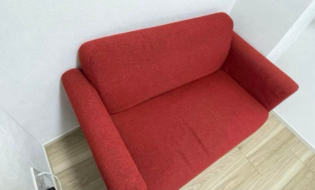 限定セール！現品限り！フランフラン　ソファ　赤　2人掛け　レトロ　アメカジ