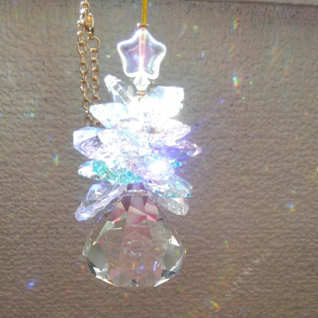 サンキャッチャー♡ハンドメイド「Swarovski✧︎パステルツリー」