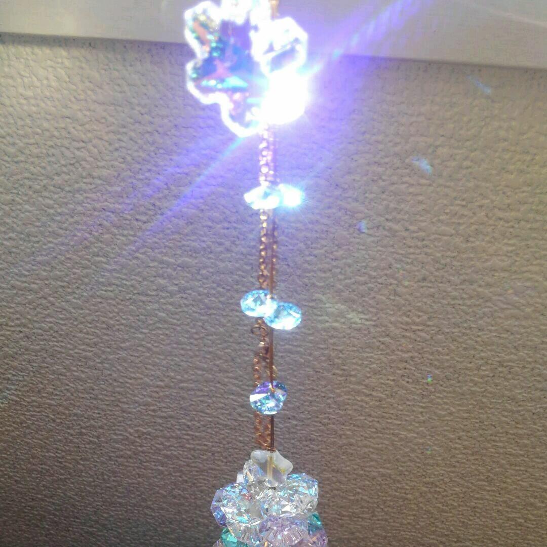 サンキャッチャー♡ハンドメイド「Swarovski✧︎パステルツリー」