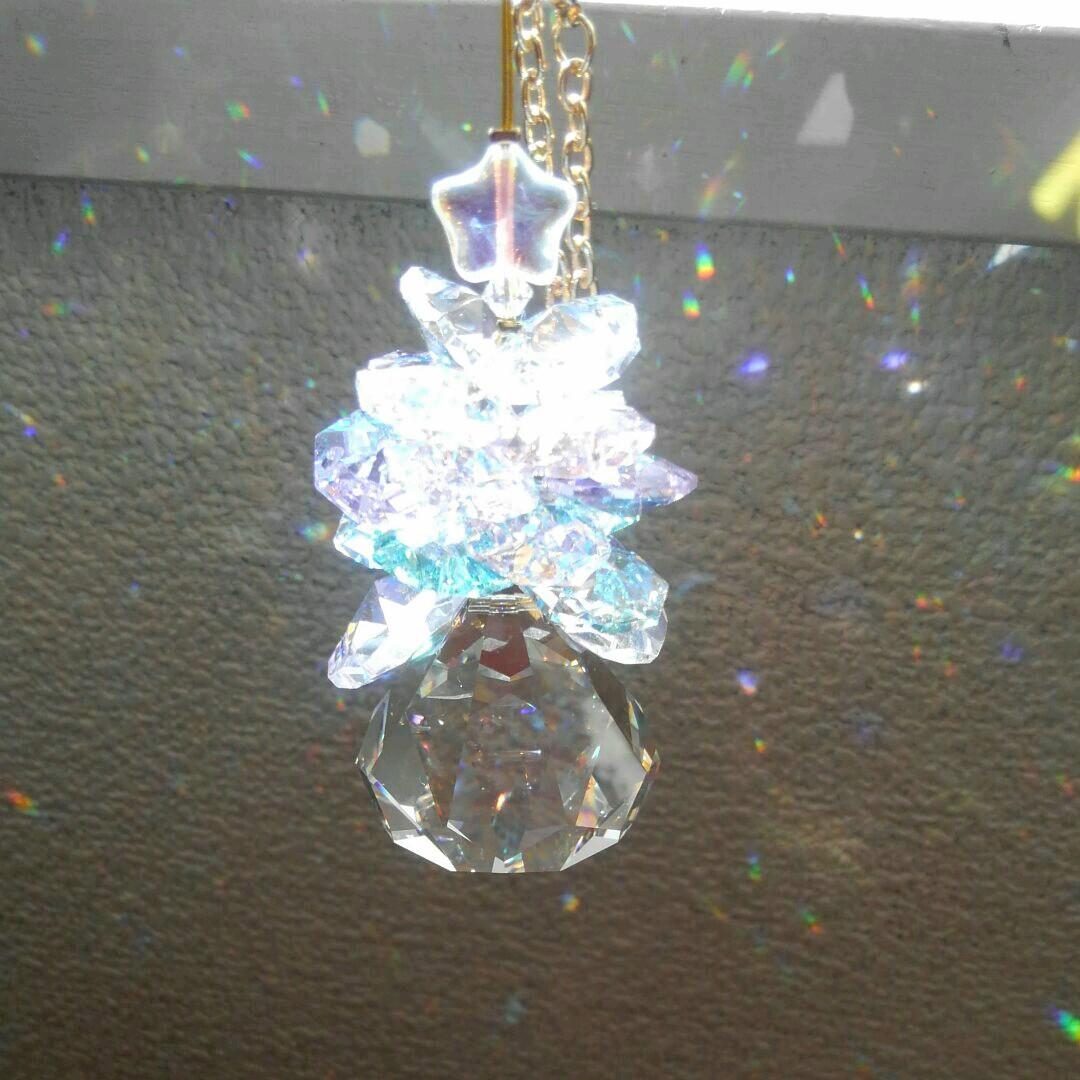 サンキャッチャー♡ハンドメイド「Swarovski✧︎パステルツリー」