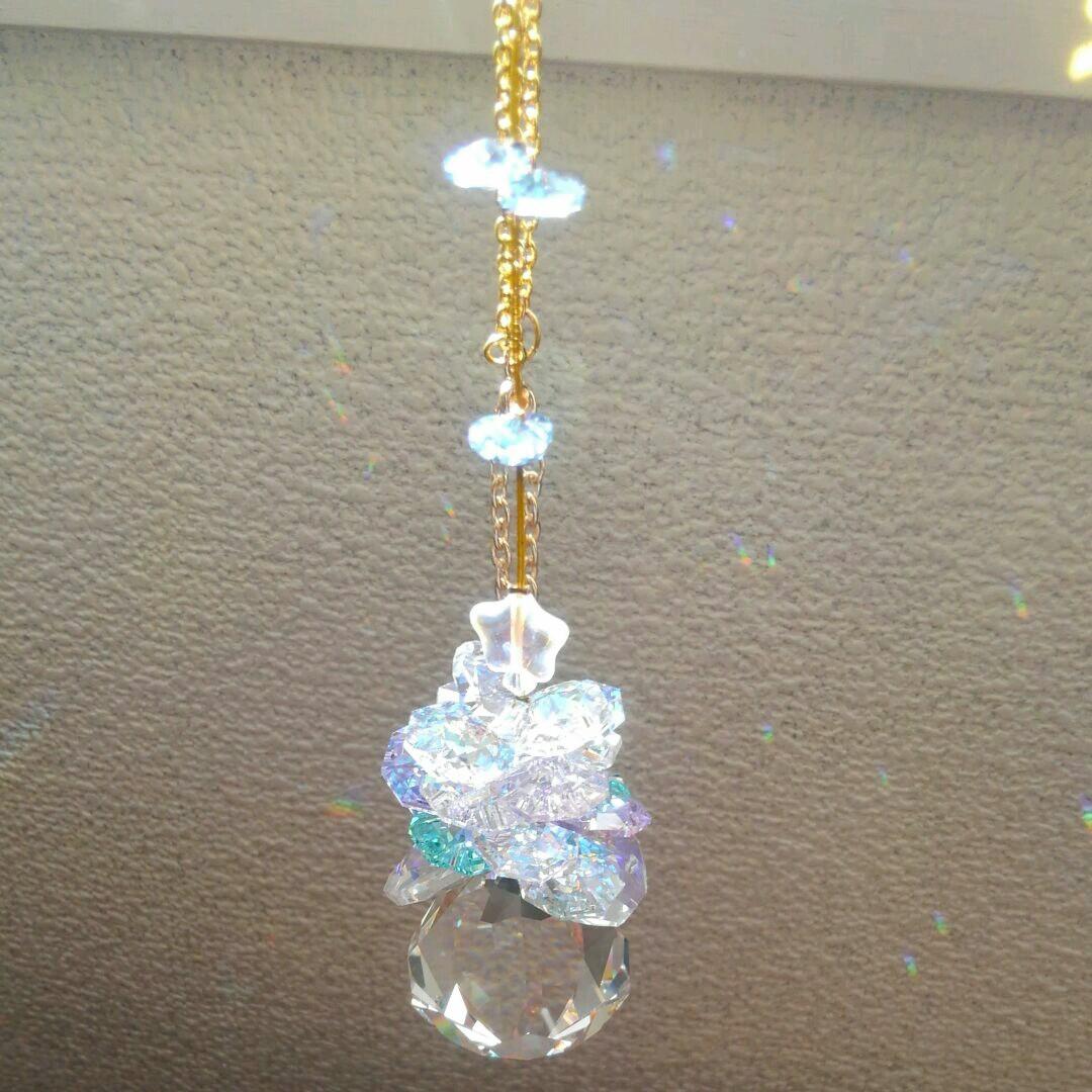 サンキャッチャー♡ハンドメイド「Swarovski✧︎パステルツリー」