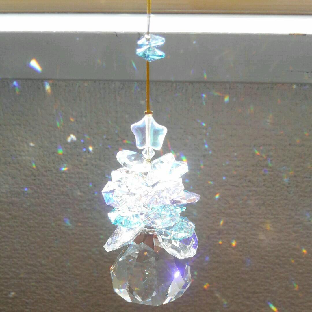 サンキャッチャー♡ハンドメイド「Swarovski✧︎パステルツリー」