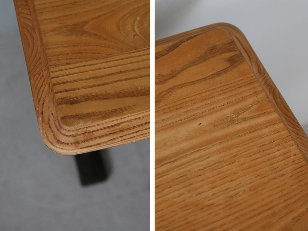 フランスアンティーク鉄脚カフェテーブル/ビストロ机/ダイニング飾り棚(85-44