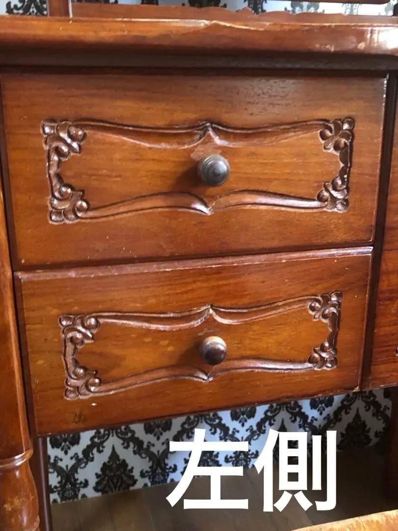 超稀少♦️ローズウッド♦️ダルギア 高級ドレッサー&チェア♦️紫檀♦️入手困難♦️送料込
