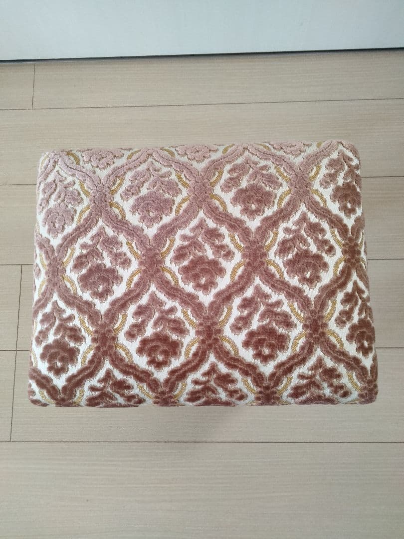 【張替未使用品】ベルギー生地金華山小さなの木製スツール