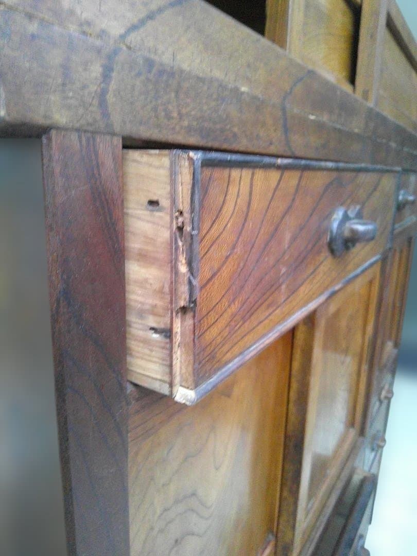 ■昭和レトロ　水屋箪笥　　アンティーク家具　　和風食器ダンス　　■