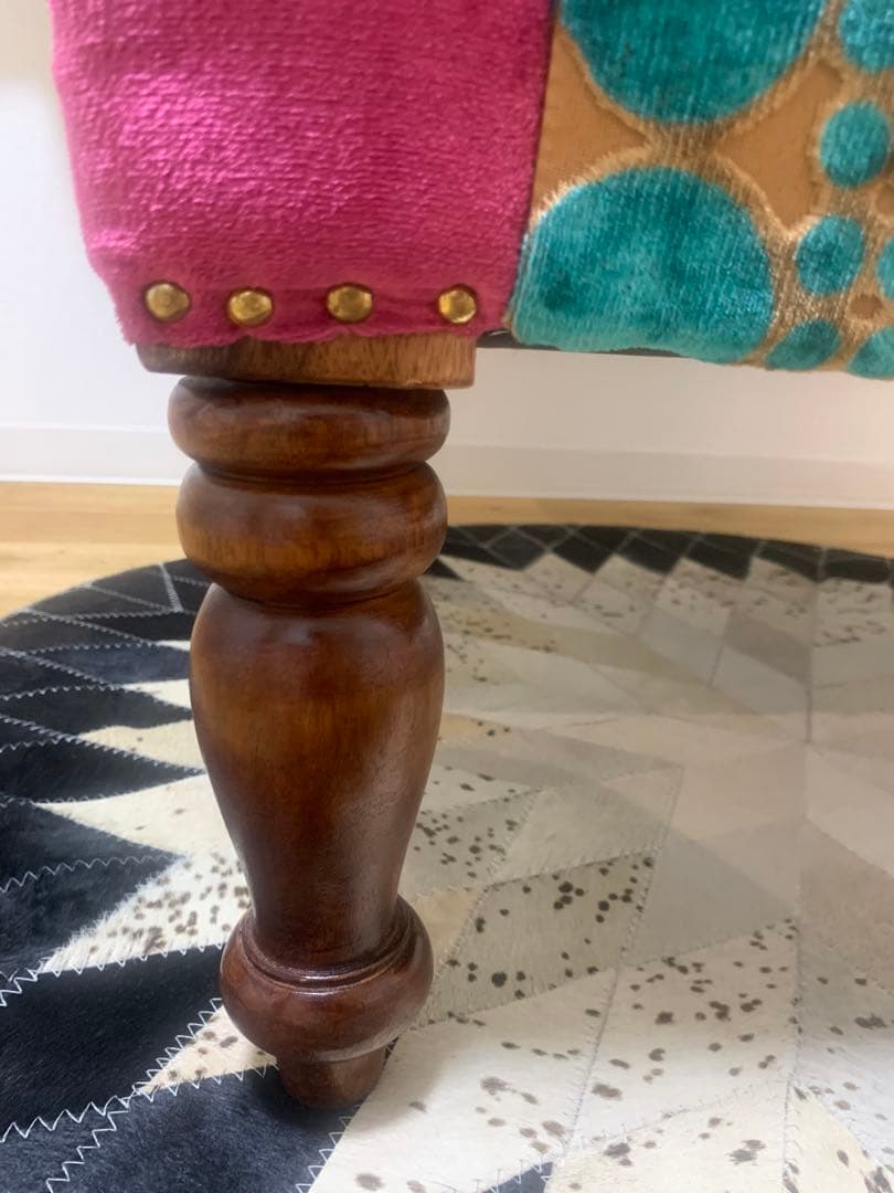 一人掛けソファー 肘付き1P 椅子北欧 アンティーク調ON＆ON DLD801M