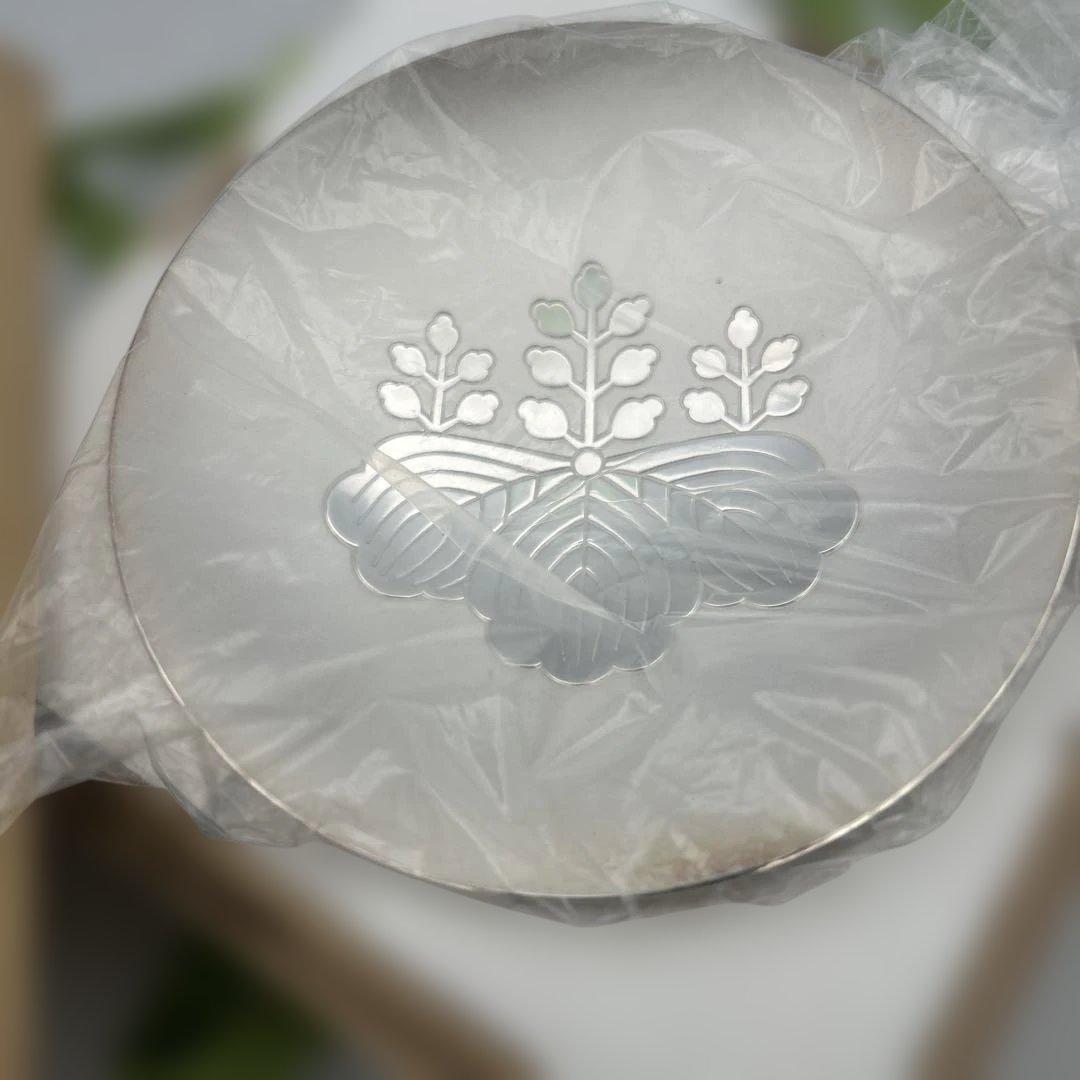 純銀製 記念小皿 木箱入り 未使用品