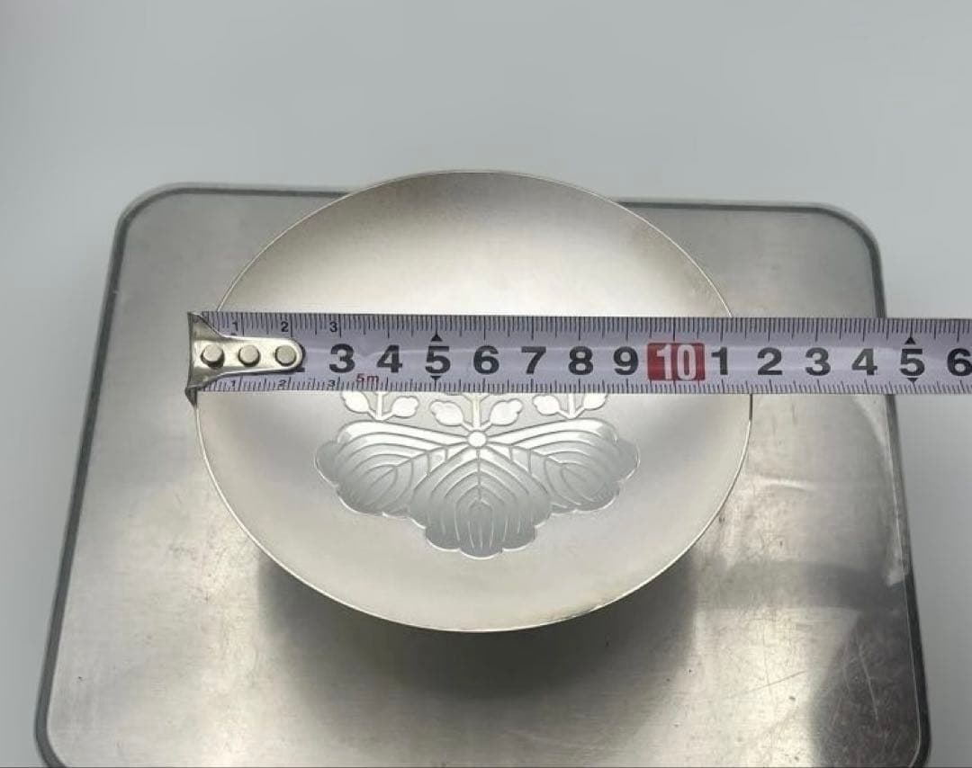 純銀製 記念小皿 木箱入り 未使用品