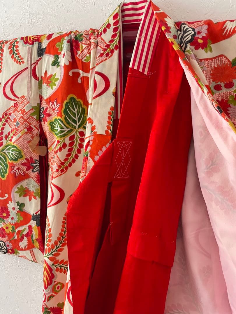 七五三　７歳　お着物セット　大寸サイズ作り帯セット