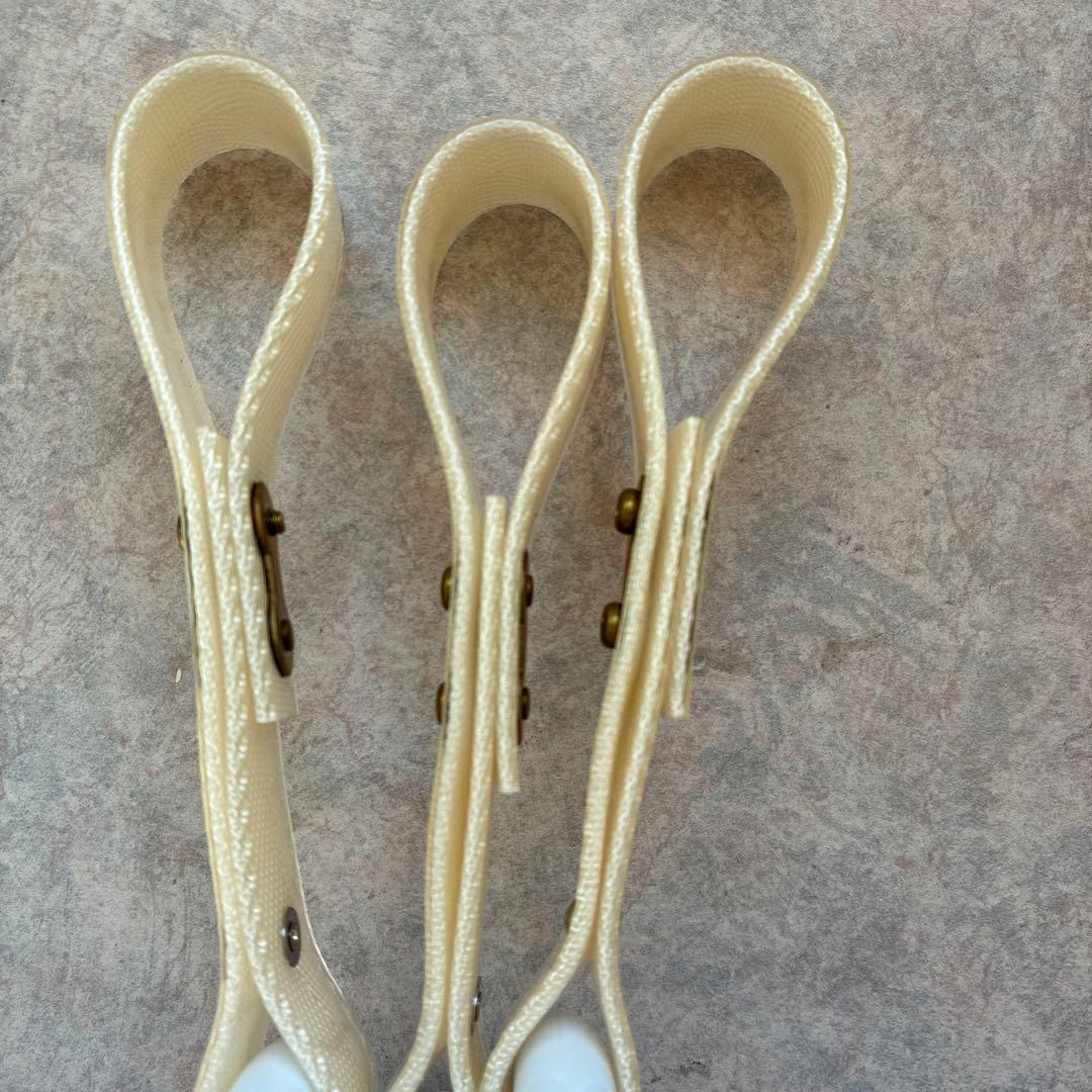 バス車両部品 吊り革 丸型 クリーム ブラウン グレー 希少 非売品