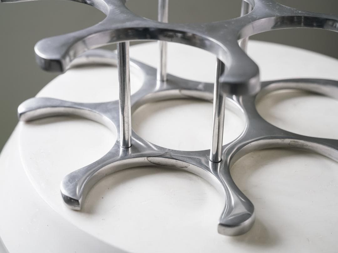 \"Michael Noll\" メタル ワインラック ヴィンテージ オブジェ