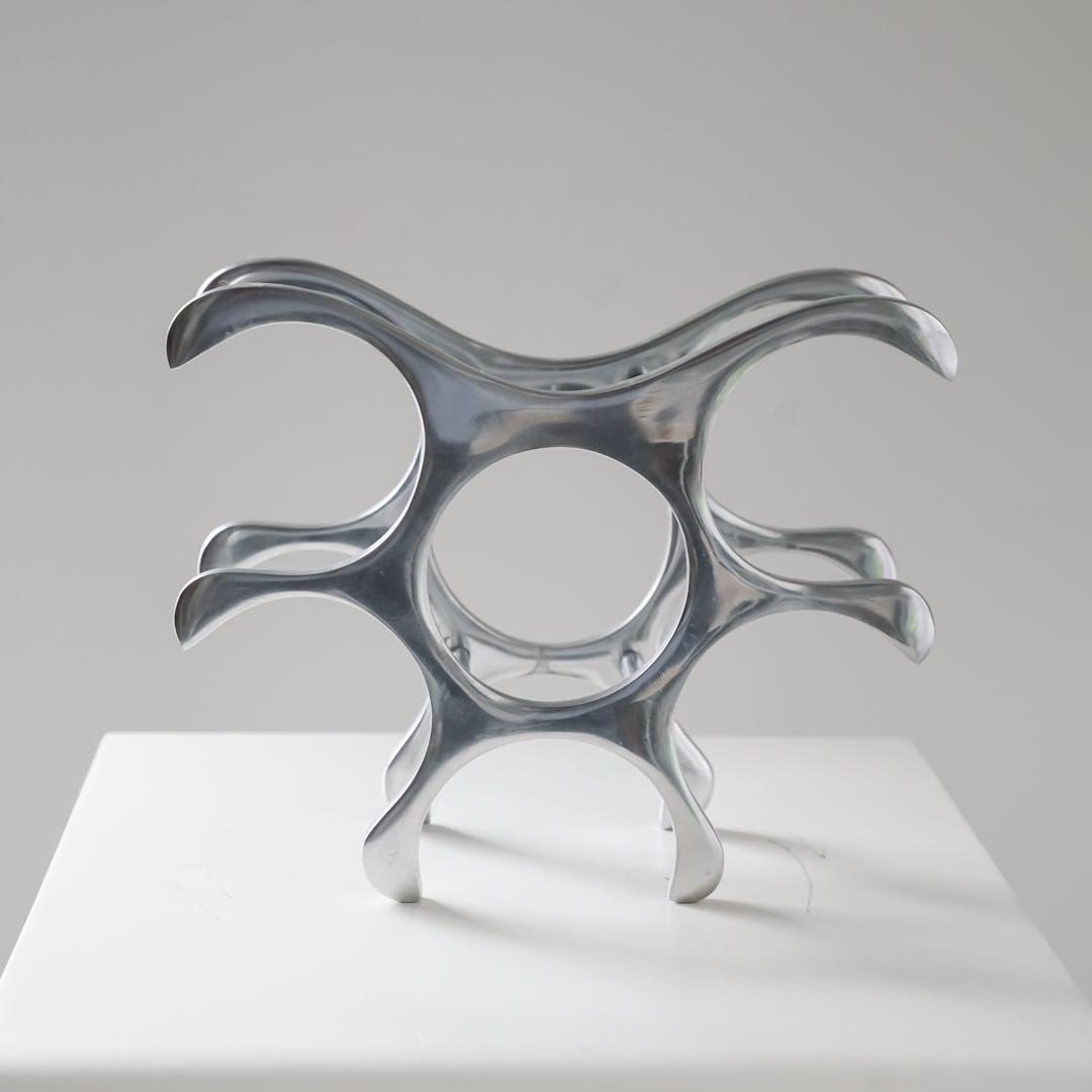 \"Michael Noll\" メタル ワインラック ヴィンテージ オブジェ