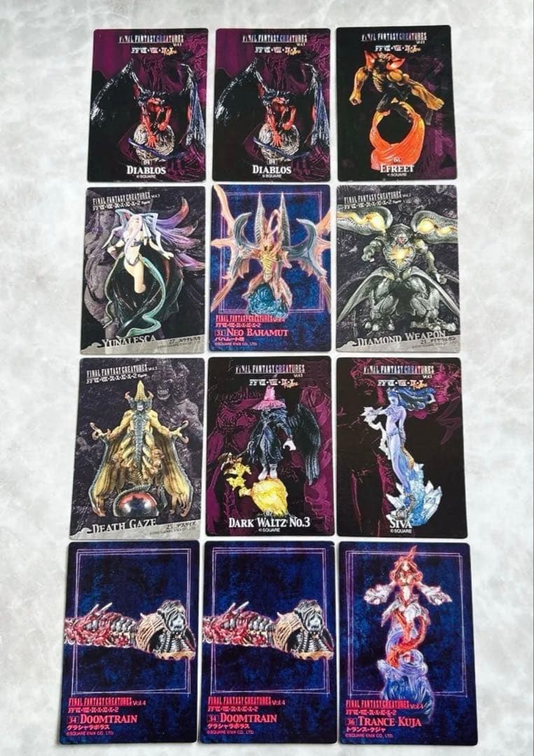 内袋未開封ファイナルファンタジークリーチャーズ メタリック12体10種