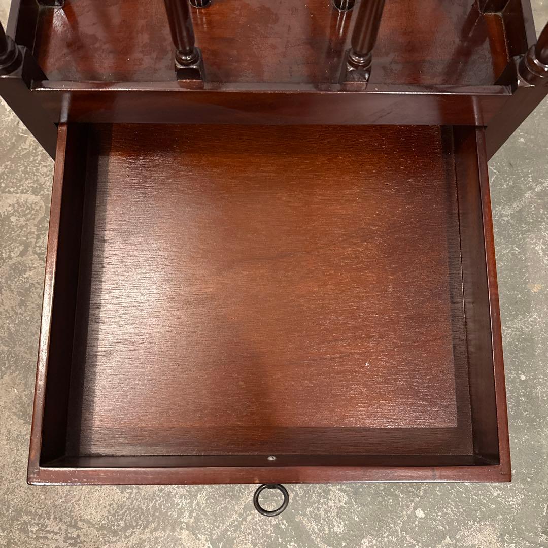 ヴィンテージ　マガジンラック　引き出し付き