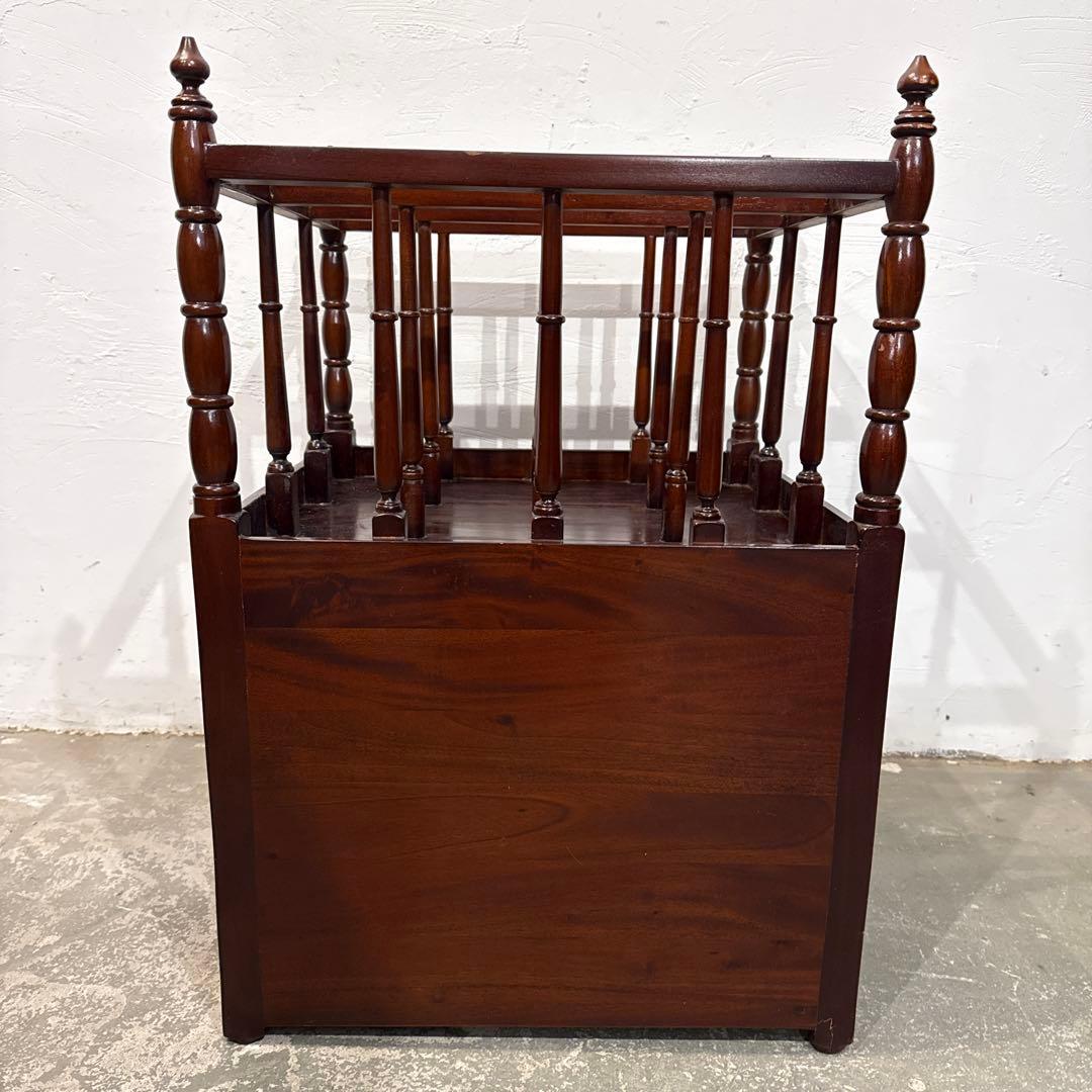 ヴィンテージ　マガジンラック　引き出し付き