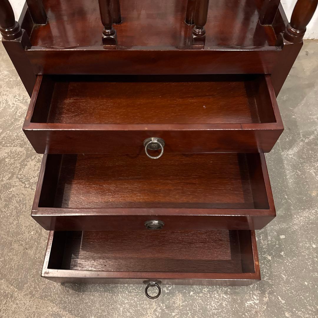 ヴィンテージ　マガジンラック　引き出し付き