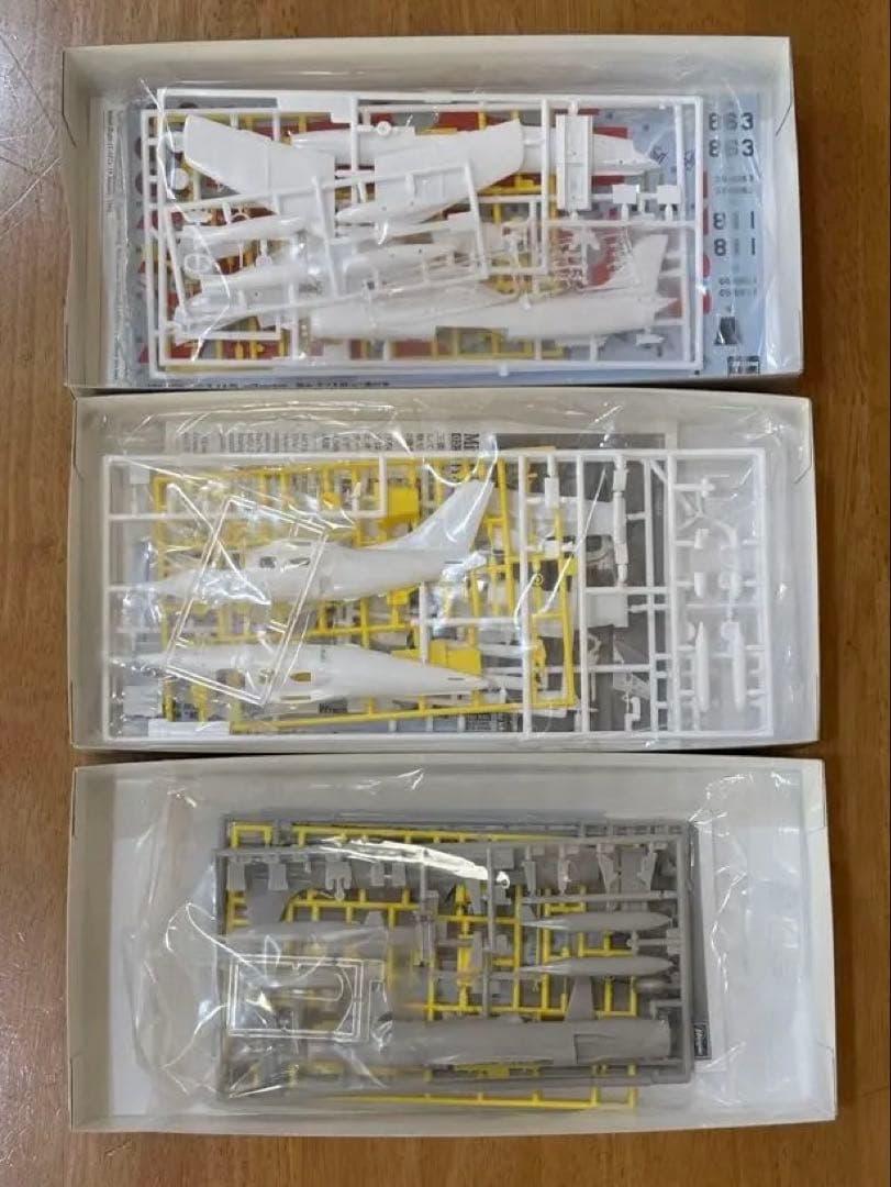 ハセガワ1/72 T-1A/B MU-2A T-33A 3機セット 牽引車限定