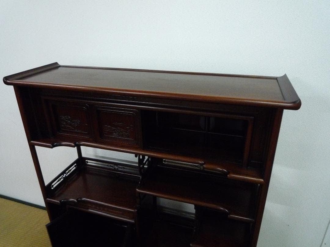 唐木家具　飾り棚