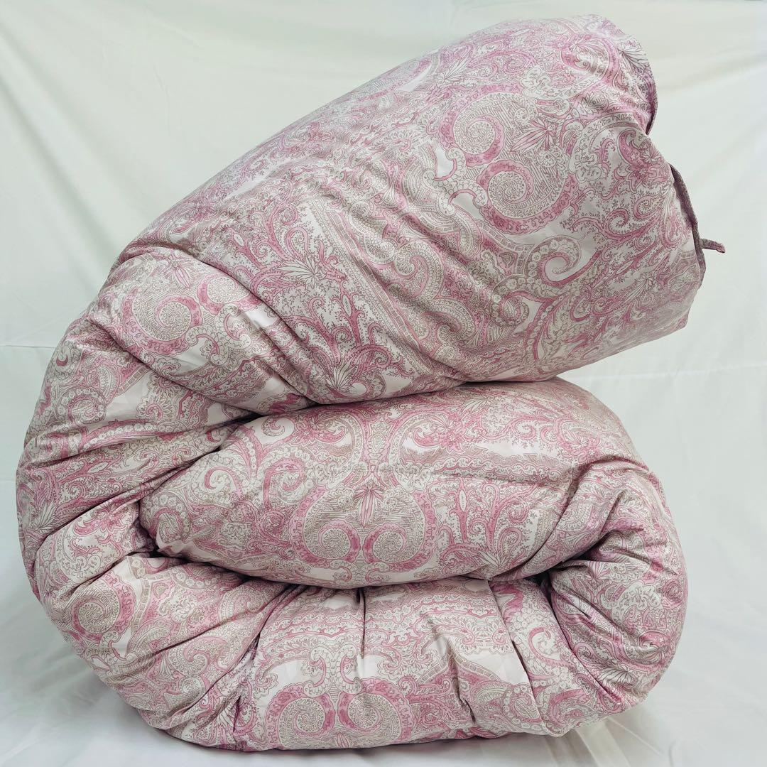 羽毛布団 セミダブル ポーランド産ホワイトマザーグース 軽量生地 25738PI