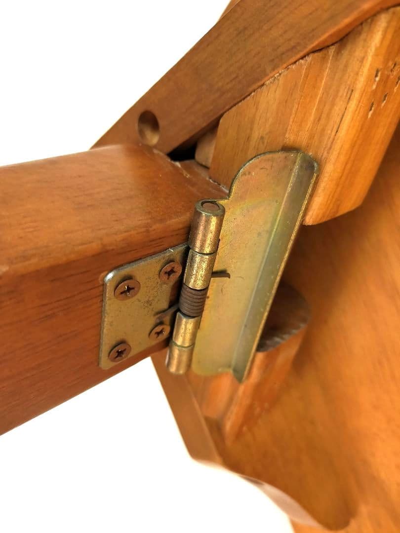 八幡産業　折りたたみテーブル　木製　昭和レトロ　古家具