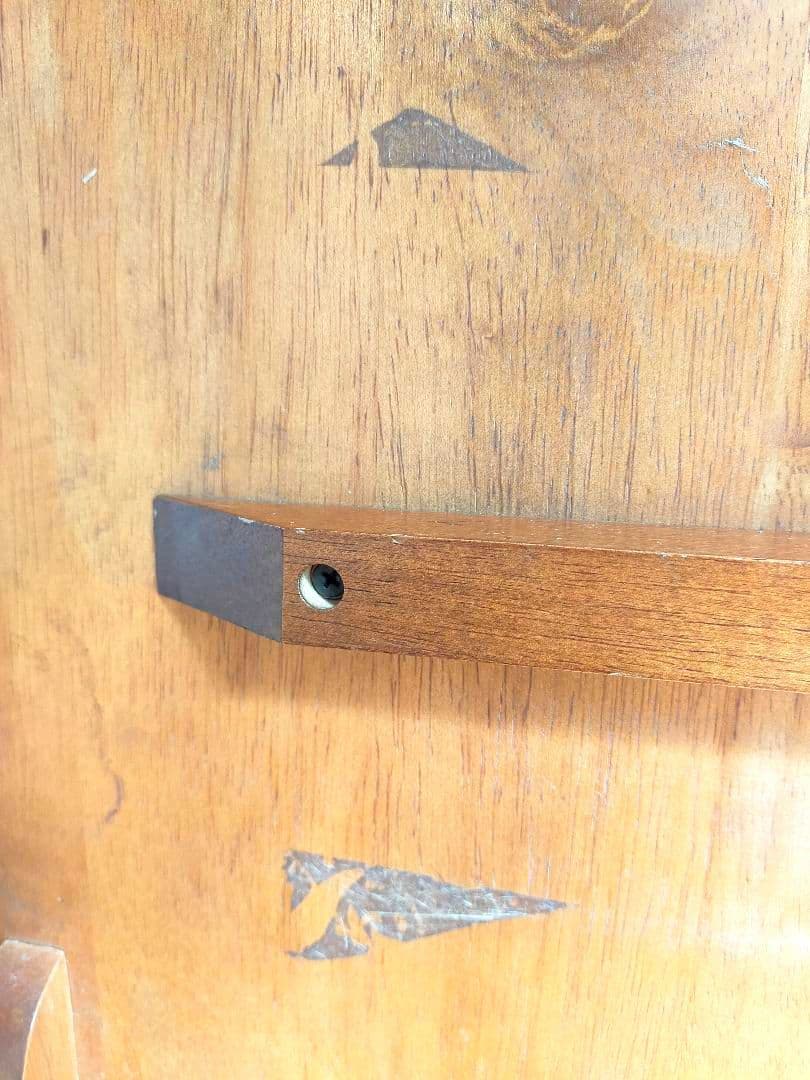 八幡産業　折りたたみテーブル　木製　昭和レトロ　古家具