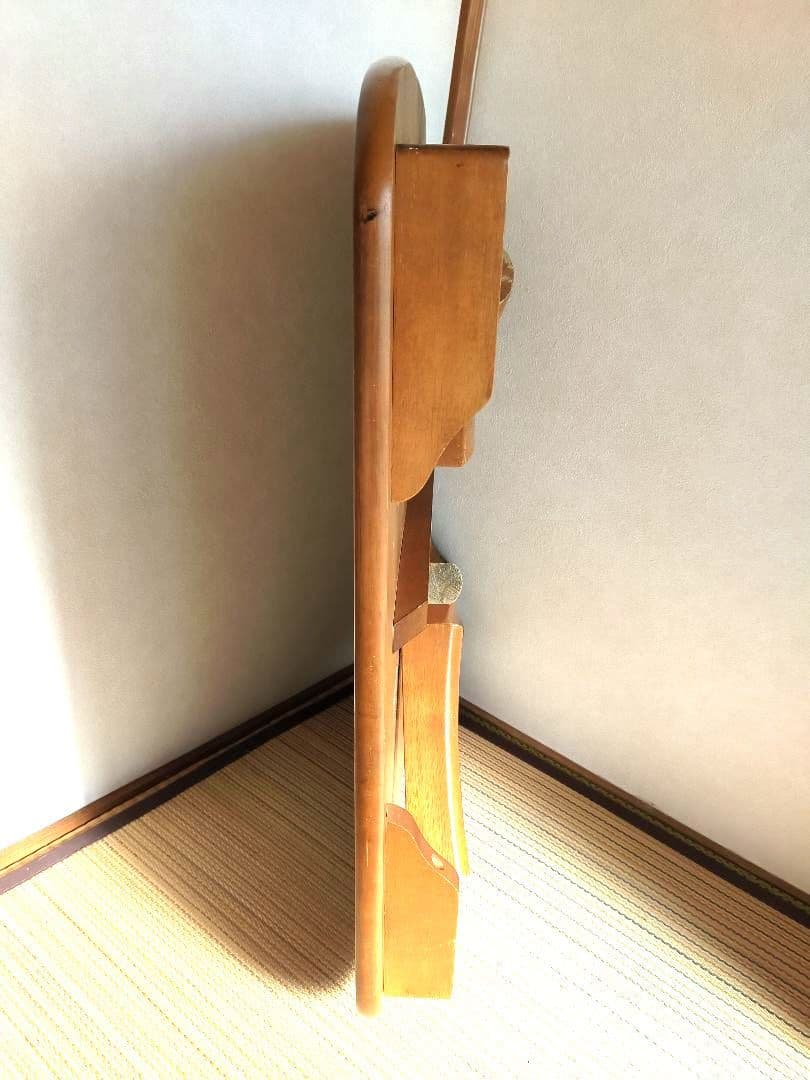 八幡産業　折りたたみテーブル　木製　昭和レトロ　古家具