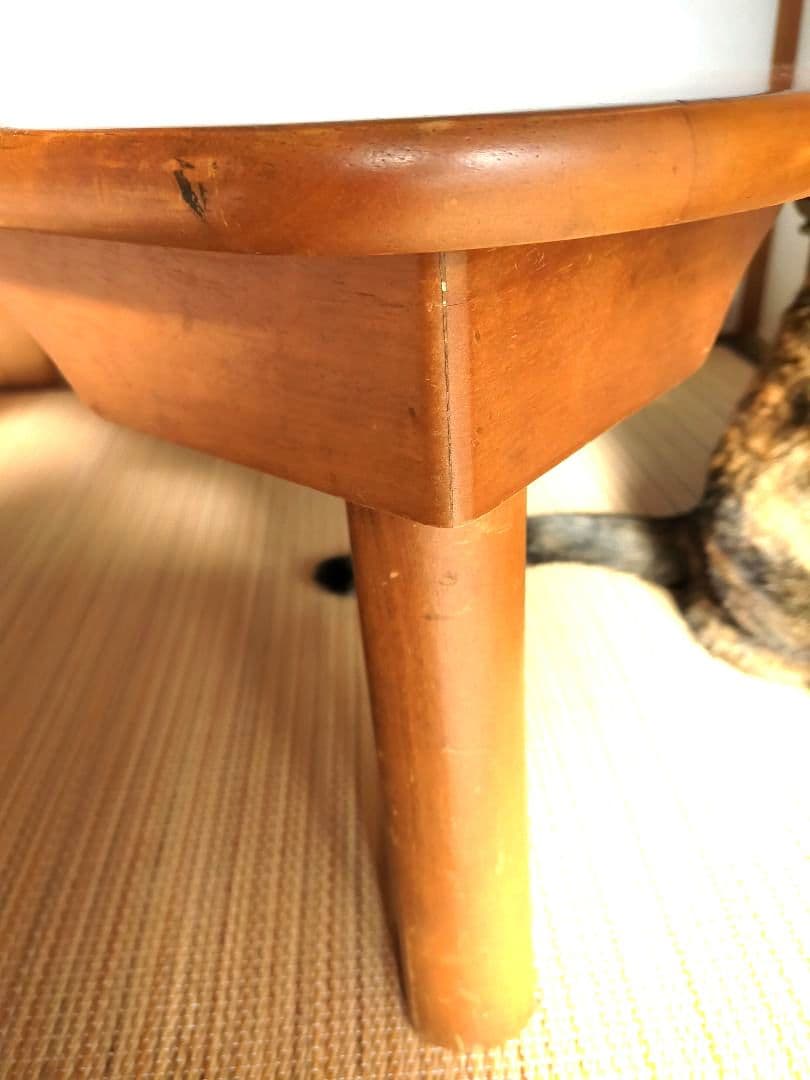 八幡産業　折りたたみテーブル　木製　昭和レトロ　古家具