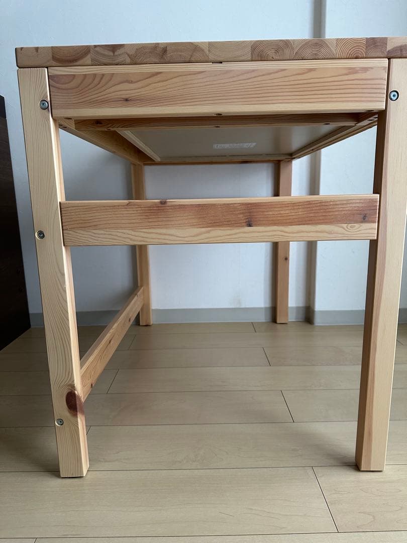 【美品】無印良品　パイン材デスク② 学習机　天然木