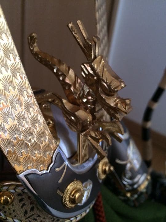 上原玉風作 兜飾り　五月人形