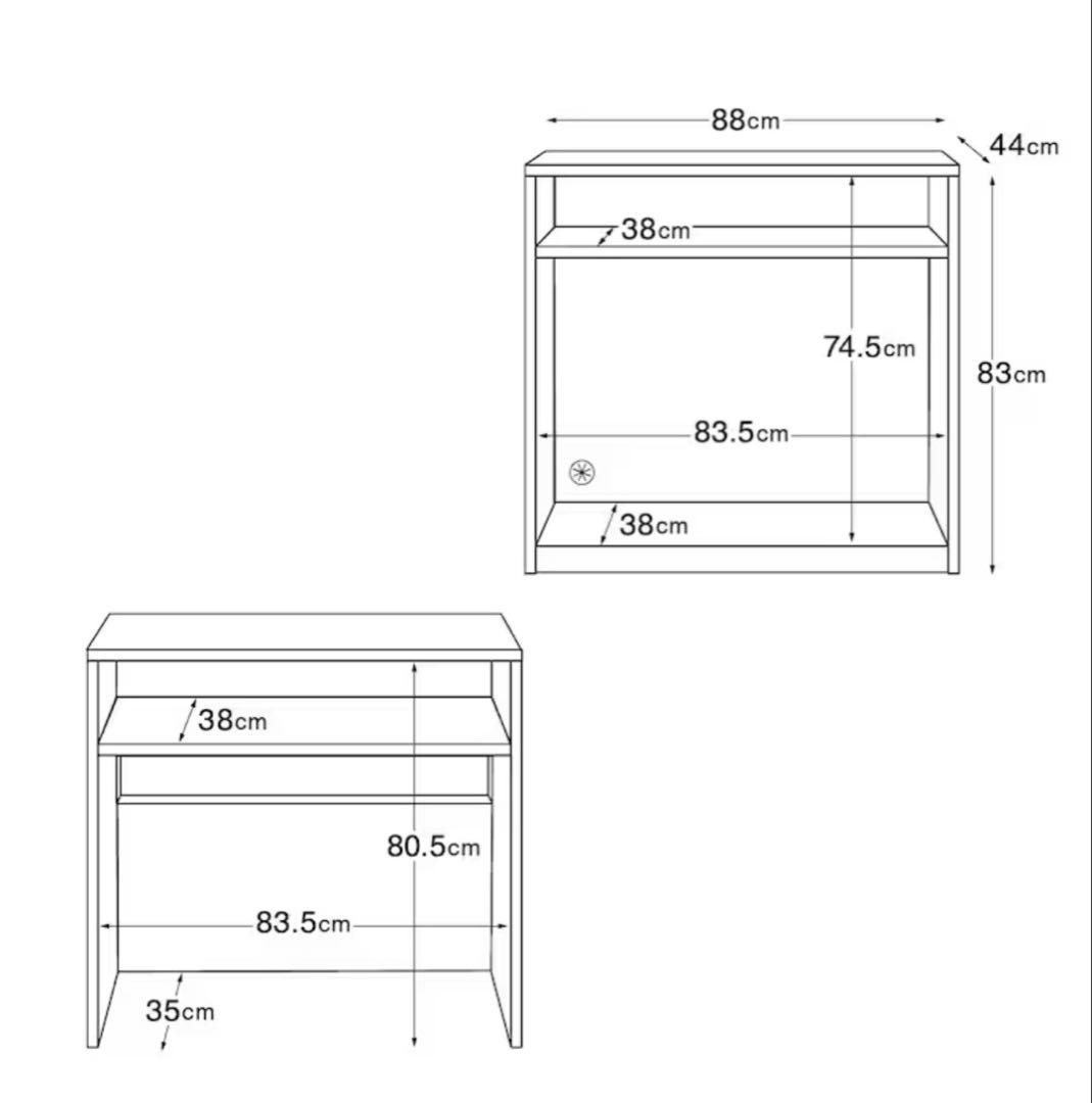 無印良品　木製　シェルフ 棚　テレビボード　キッチンボード
