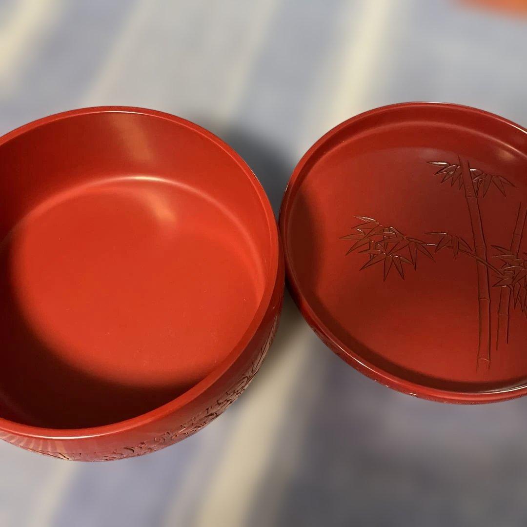 漆塗り茶櫃 村上木彫堆朱 川村庚堂作 - メルカリ