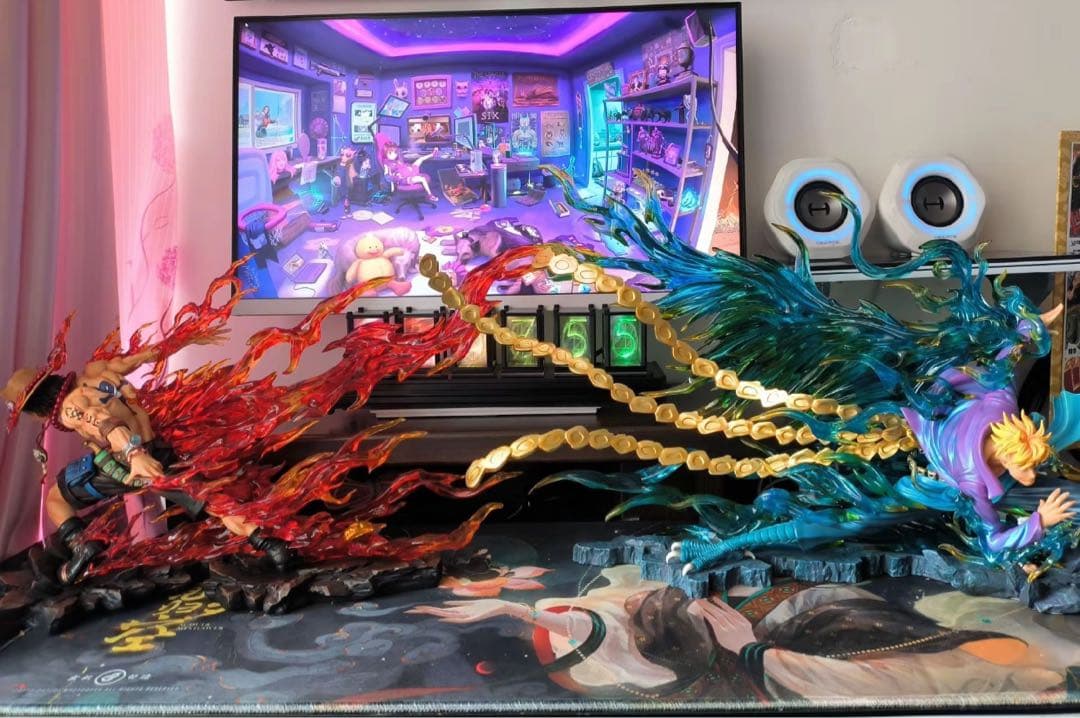 ワンピース エース＆マルコ【ドリフト】ガレージキット フィギュア1/8