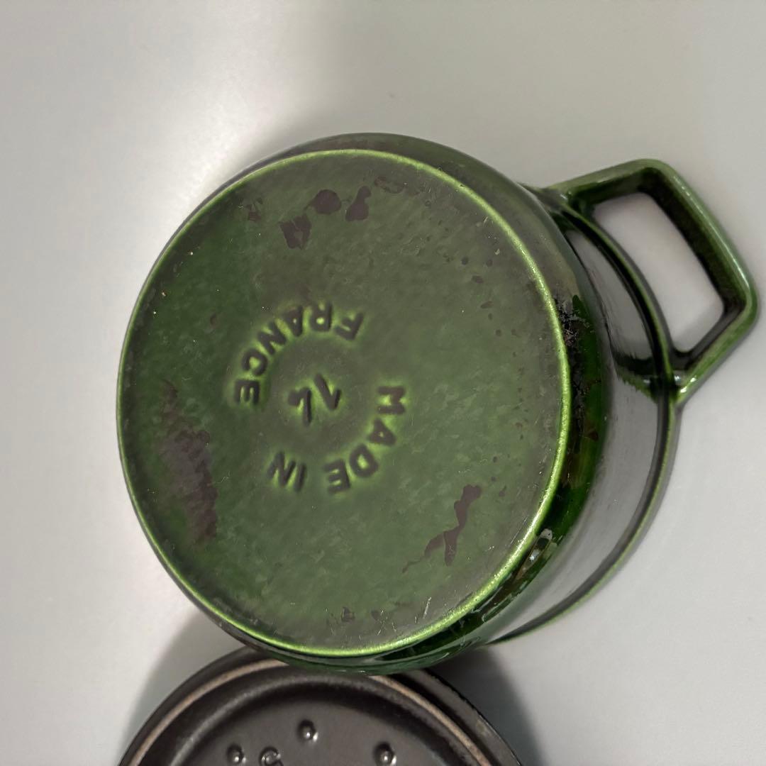 ストウブSTAUB ピコココットオリーブ14cm レア