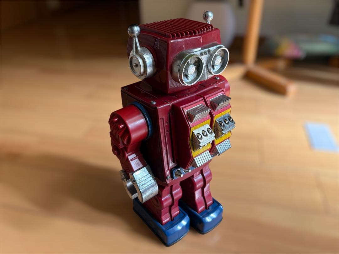 堀川玩具 ニュー火星大王 ロボット型ブリキおもちゃ - メルカリ